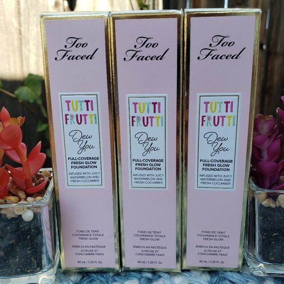 TOO FACED Tutti Frutti Dew You Foundation NIB! - Picture 2 of 13